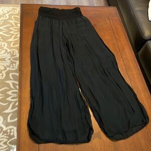 Elegant Black Wide Leg Pants